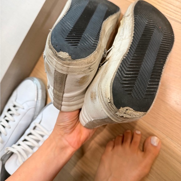 Golden Goose White and Gray Sneakers - Picture 4 of 5